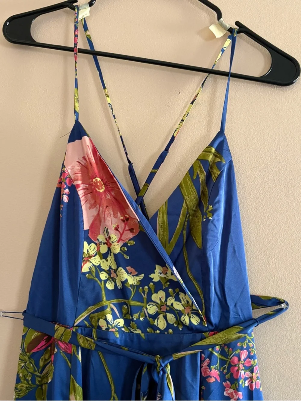 Lulu's Still The One Blue Floral Maxi Dress NWT - Picture 2 of 9